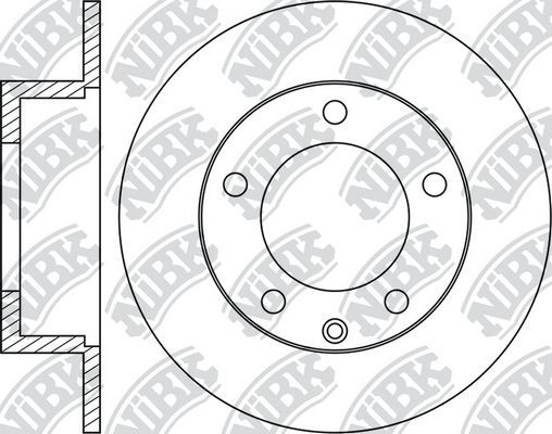 Тормозной диск NiBK задний для Mitsubishi Eclipse II 1995-1999. Артикул RN1242