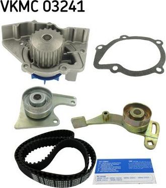 Помпа (водяной насос) с комплектом ремня ГРМ SKF. Артикул VKMC 03241