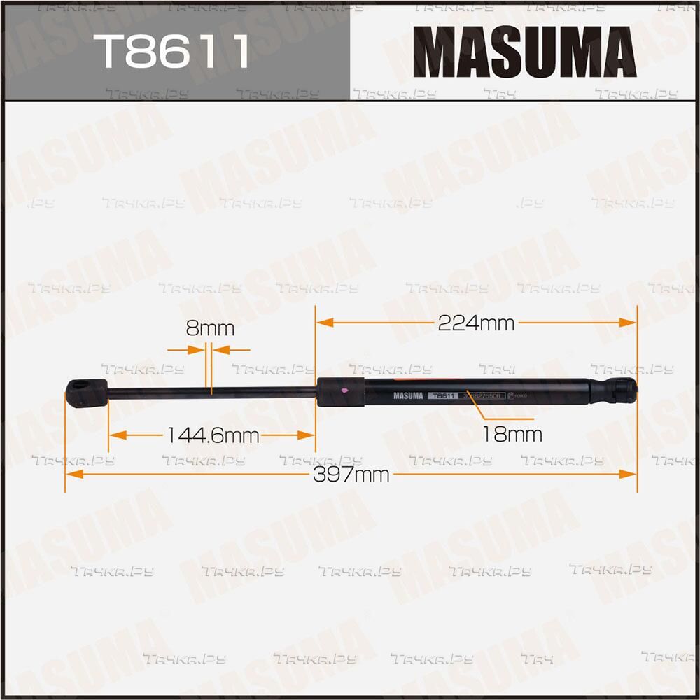Амортизатор (упор) багажника Masuma. Артикул T8611