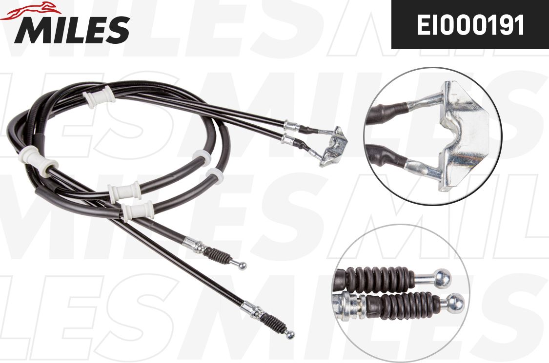Трос ручника (тросик ручного тормоза) Miles. Артикул EI000191