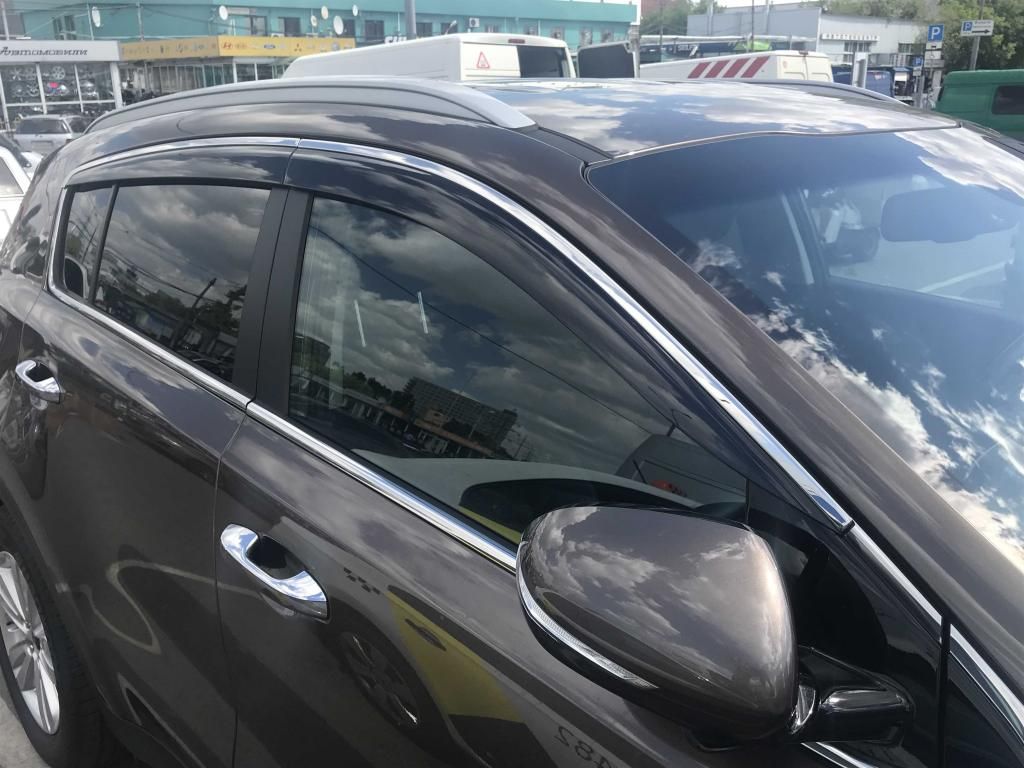 Дефлекторы Alvi-Style для окон (с нерж. молдингом) Mazda CX-5 I 2012-2017. Артикул ALV341M