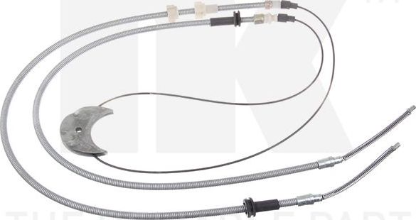 Трос ручника (тросик ручного тормоза) NK. Артикул 902556