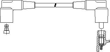 Высоковольтные провода (провода зажигания) Bremi. Артикул 159/55