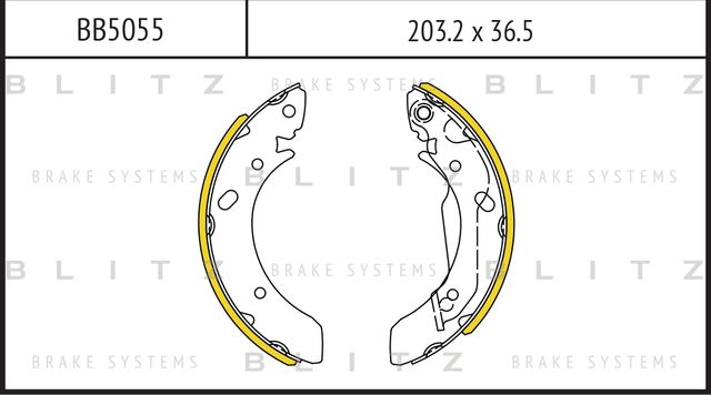 Колодки тормозные HONDA JAZZ 02- задн. (Blitz). Артикул BB5055