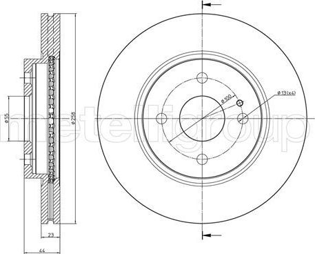 Тормозной диск Trusting. Артикул DF1254
