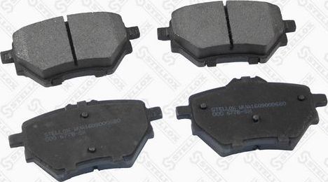 Тормозные колодки Stellox задние для Citroen C4 II 2013-2026. Артикул 000 677B-SX