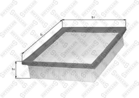 Воздушный фильтр Stellox (бумага) для Kia Cerato I 2004-2009. Артикул 71-01030-SX