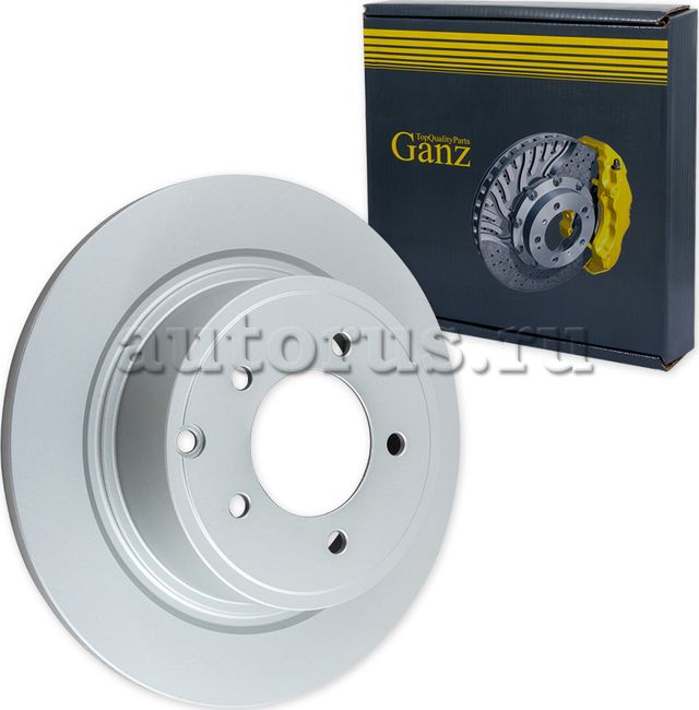 Диск тормозной задний с покрытием (Ganz). Артикул GIJ10139