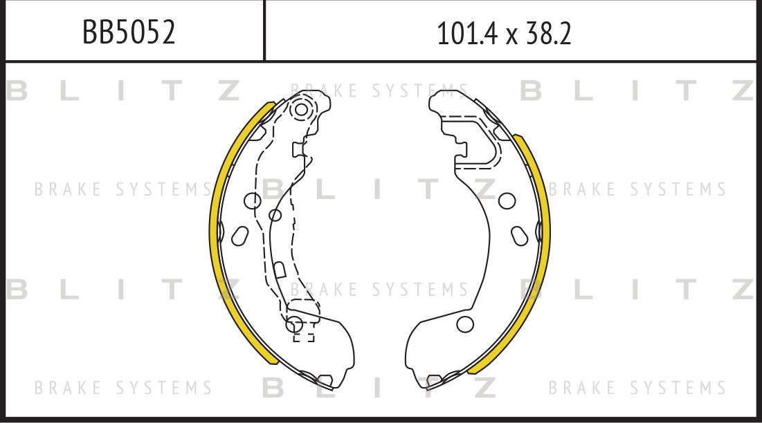 Колодки тормозные LADA VESTA 15- задн. (Blitz). Артикул BB5052