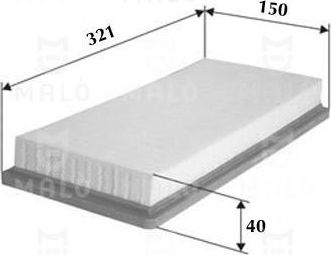 Воздушный фильтр Malò для Alfa Romeo MiTo I 2009-2013. Артикул 1500523