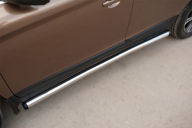 Защита порогов RusStal труба d63 (вариант 2) для Volvo XC 60 2008-2013. Артикул VXCT-0020782