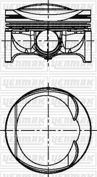 Поршень Yenmak для Audi A3 II (8P) 2006-2013. Артикул 31-04342-050