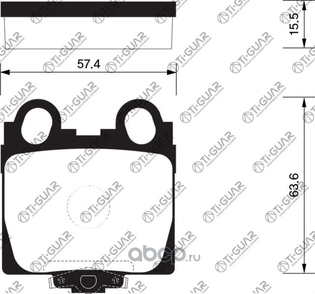 Тормозные колодки (TI-Guar). Артикул TG489