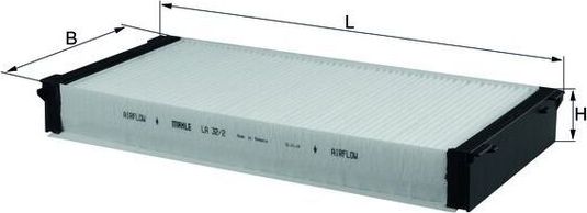 Салонный фильтр Mahle. Артикул LA 32/2