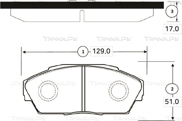 Тормозные колодки CTR. Артикул GK0326