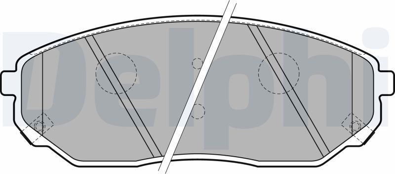 Тормозные колодки Delphi (Low-Metallic). Артикул LP1849