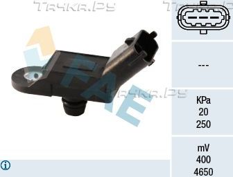 Датчик абсолютного давления (ДАД, MAP) FAE для Fiat Punto III Punto 2012-2018. Артикул 15019