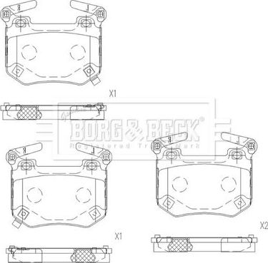 Тормозные колодки Borg & Beck. Артикул BBP2679