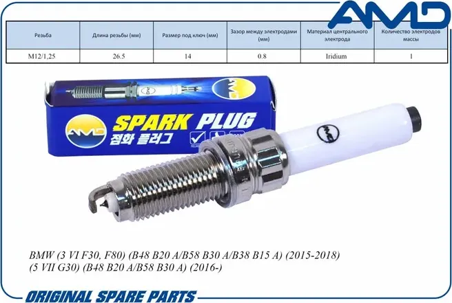 Свеча зажигания (AMD). Артикул AMD.PL149