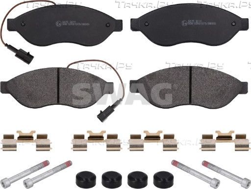 Тормозные колодки SWAG передние для Fiat Ducato III 2006-2026. Артикул 33 10 7381