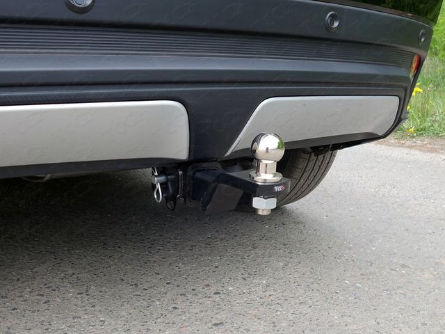 Фаркоп ТСС оцинкованный под американский квадрат для Mitsubishi Eclipse Cross 2018-2026. Артикул TCU00118