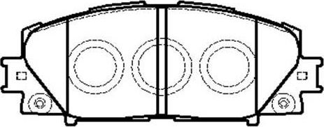 Тормозные колодки HSB. Артикул HP5245