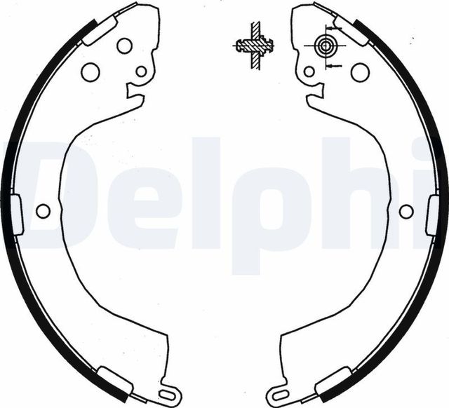 Тормозные колодки Delphi задние для Mitsubishi Colt V (CJ) 1996-1999. Артикул LS1852
