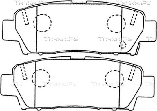 Тормозные колодки FIT задние для Toyota Chaser V (X90) 1992-1996. Артикул FP0672