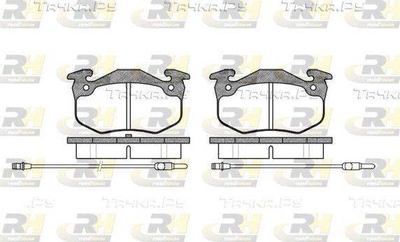 Тормозные колодки RoadHouse передние для Citroen BX 1982-1994. Артикул 2144.24
