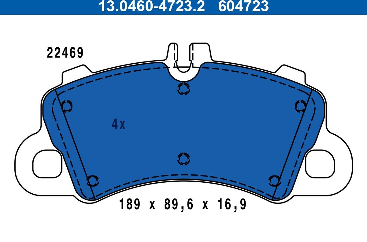 Тормозные колодки ATE. Артикул 13.0460-4723.2