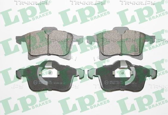 Тормозные колодки LPR передние для Opel Zafira B 2005-2015. Артикул 05P1197