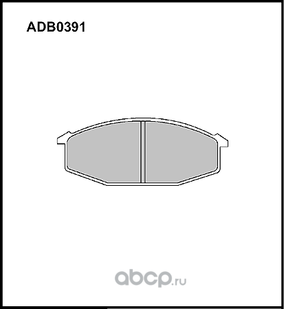 Колодки тормозные (Allied Nippon) Allied Nippon. Артикул ADB0391