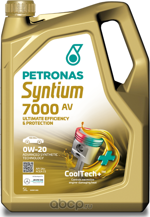 SYNTIUM 7000 AV 0W20 5L (Petronas). Артикул 70410M12EU