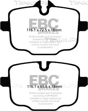 Тормозные колодки EBC Brakes. Артикул DP22089
