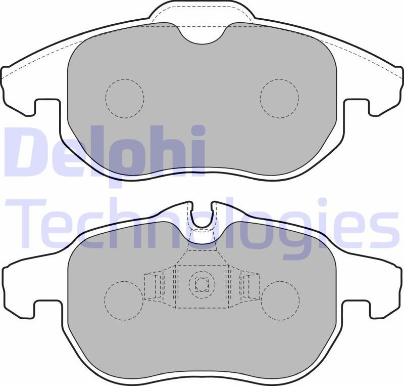 Тормозные колодки Delphi (Low-Metallic). Артикул LP1723
