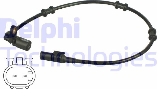Датчик ABS Delphi задний правый для Mercedes-Benz M-Класс I (W163) 1998-2005. Артикул SS20338