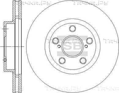 Тормозной диск Sangsin Hi-Q. Артикул SD4049