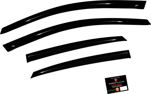 Дефлекторы Cobra Tuning Stilet для окон Volkswagen Polo V седан 2009-2020. Артикул ST035