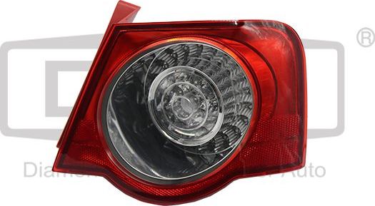 Фонарь задний DPA правый для Volkswagen Passat B6 2005-2010. Артикул 89450209402