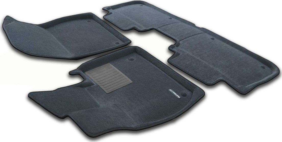 Коврики текстильные Euromat 3D Business для салона LiXiang L7 I рестайлинг 2024-2026 СЕРЫЕ. Артикул EMC3D-005743G