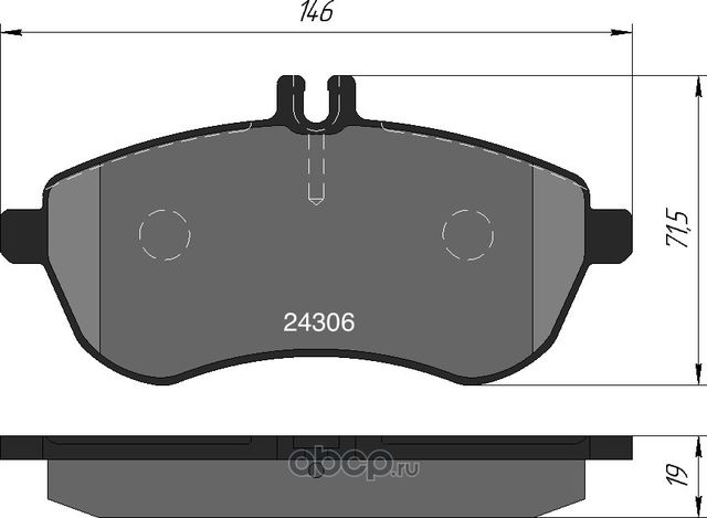 Колодки тормозные дисковые передние к-т MERCEDES W204/W212 (Kotl) Kotl. Артикул 1736kt