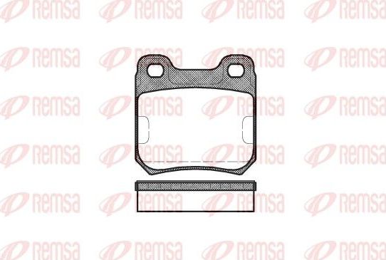 Тормозные колодки Remsa. Артикул 0239.10