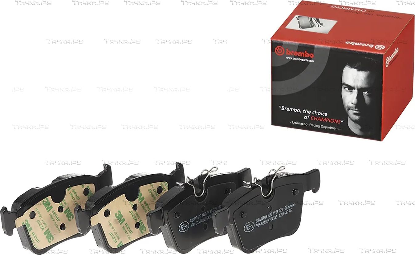 Тормозные колодки Brembo PRIME LINE задние для Volvo V60 II 2018-2026. Артикул P 86 029
