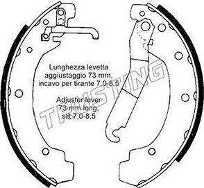 Тормозные колодки Trusting. Артикул 124.282