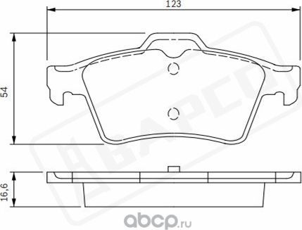 Колодки тормозные дисковые зад. FORD TOURNEO CONNECT 02-13, NISSAN PRI (Bapco) Bapco. Артикул BP0237