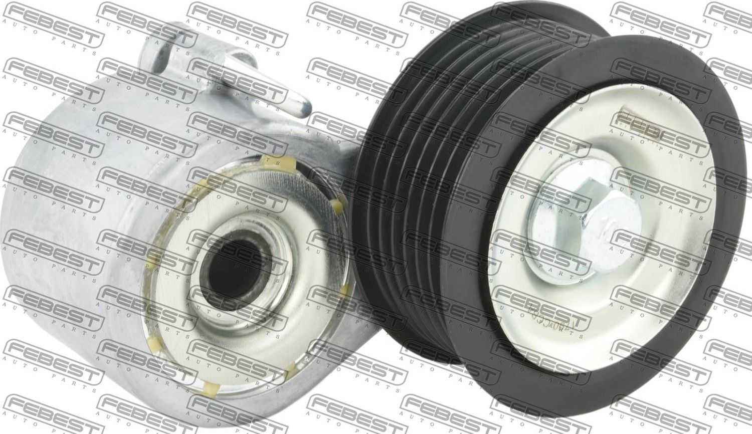 Натяжной ролик (натяжитель) приводного клинового зубчатого ремня Febest. Артикул 1790-CCBA