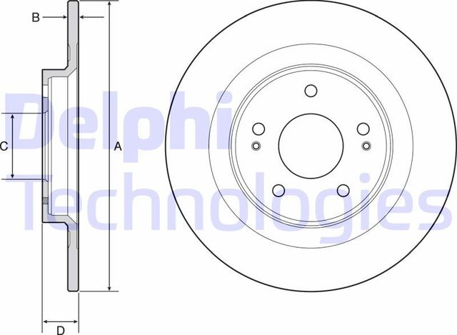 Тормозной диск Delphi. Артикул BG4924C
