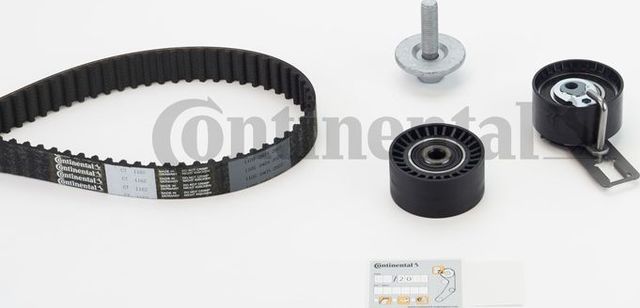 Ремень ГРМ с роликами (комплект) ContiTech для Citroen C4 Aircross 2012-2017. Артикул CT1162K5