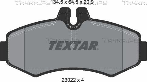 Тормозные колодки Textar Q+. Артикул 2302201