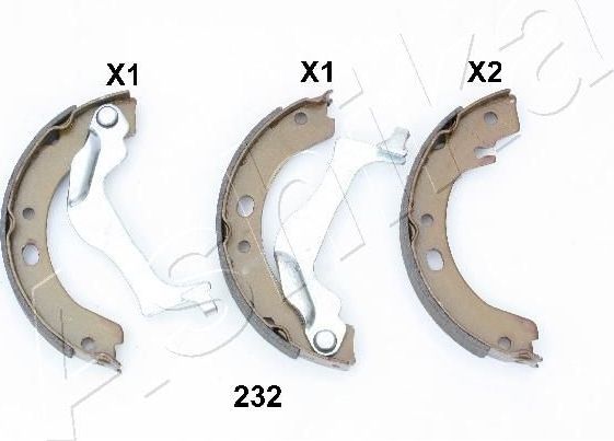 Тормозные колодки (стояночная тормозная система) ASHIKA. Артикул 55-02-232